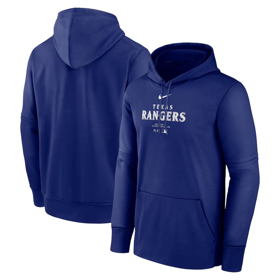 Men 2025 MLB Texas Rangers blue Nike hoodie style 2->kansas city royals->MLB Jersey